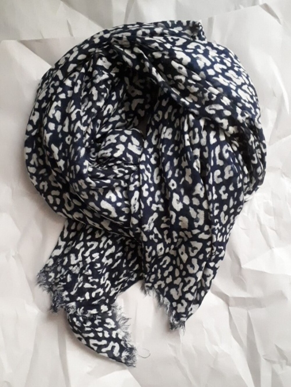 Benetton Leopard Print Scarf